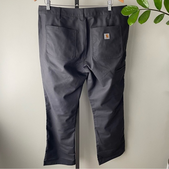 Carhartt Original Fit Work Pant Grey Womens Size 16 Short - Picture 4 of 11